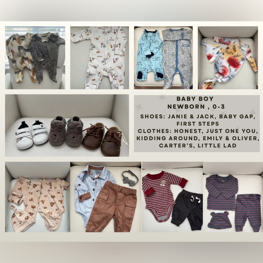 Super Cute Baby Boy Clothing and Shoe bundle